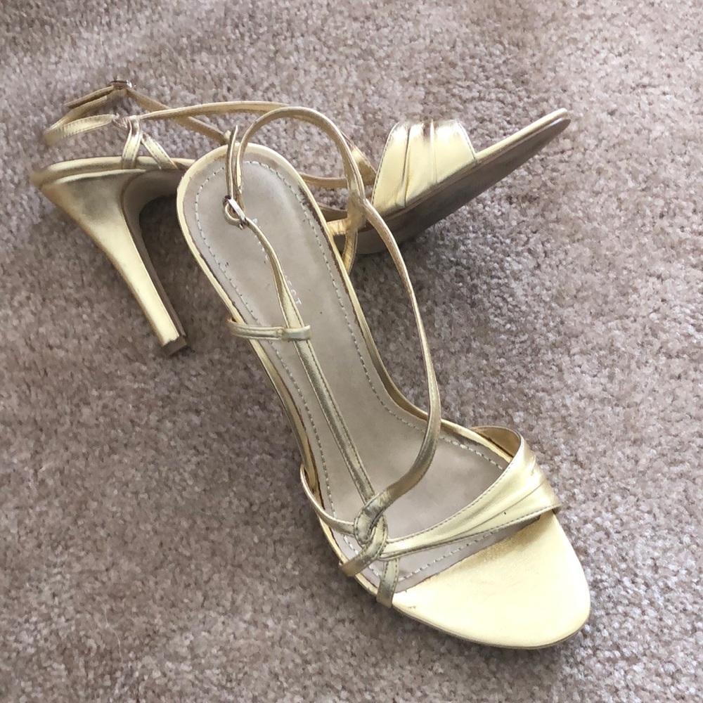 Special Occasion Gold Shoes